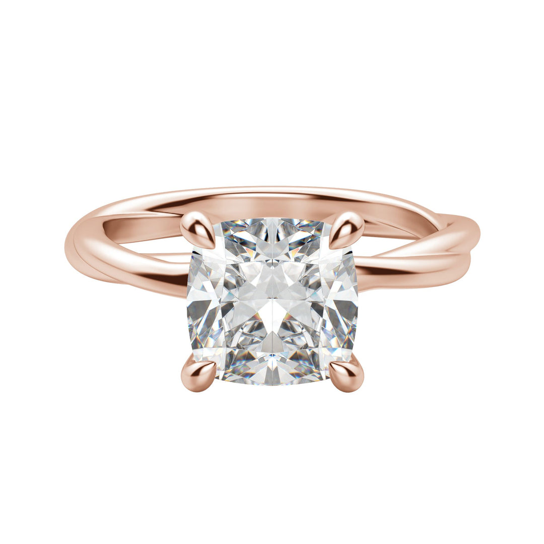 AYLA CUSHION CUT MOISSANITE ENGAGEMENT RING