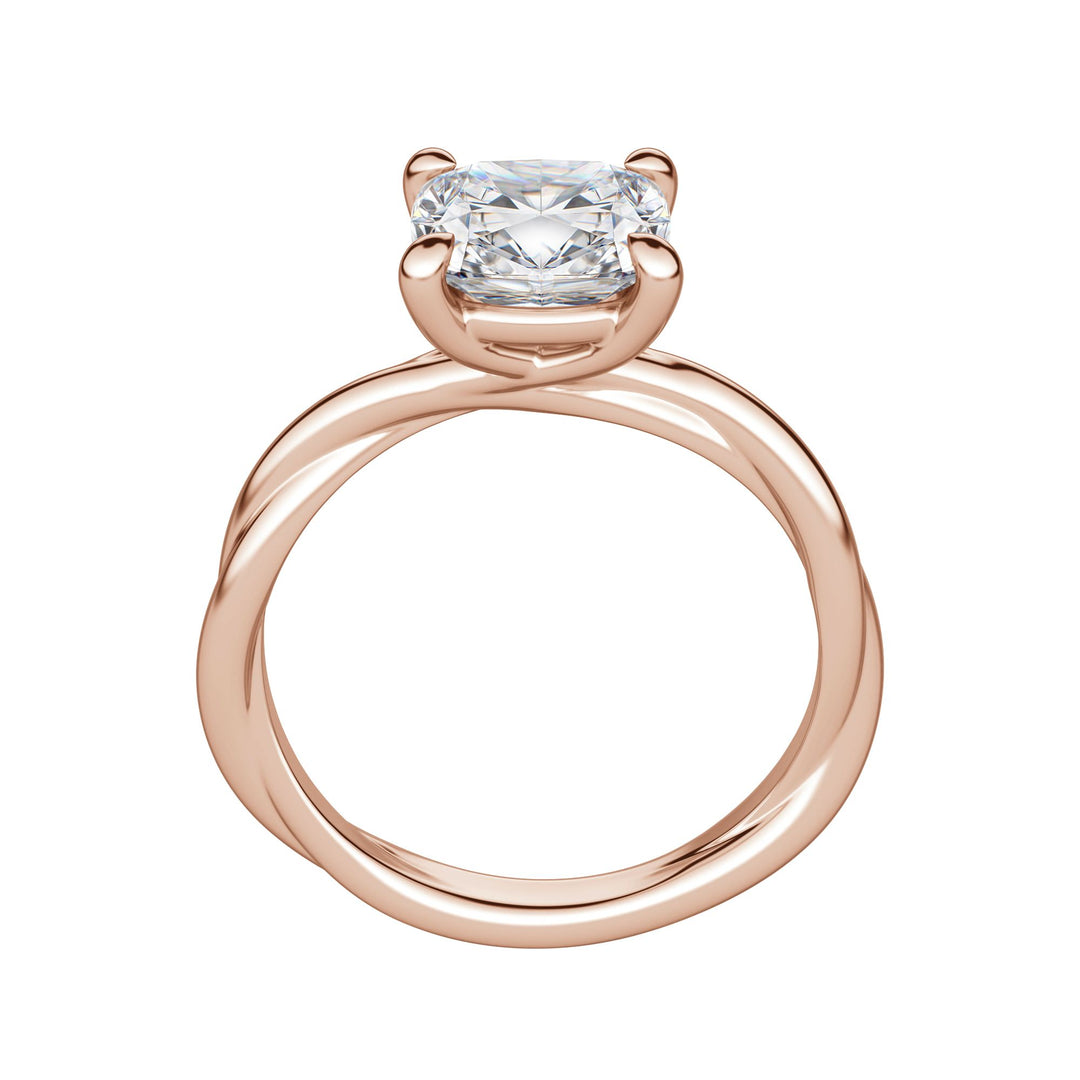 AYLA CUSHION CUT MOISSANITE ENGAGEMENT RING