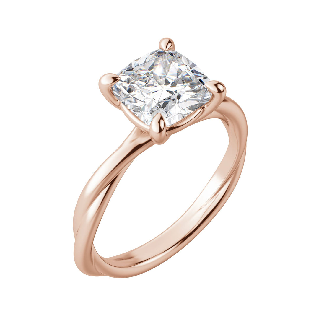 AYLA CUSHION CUT MOISSANITE ENGAGEMENT RING