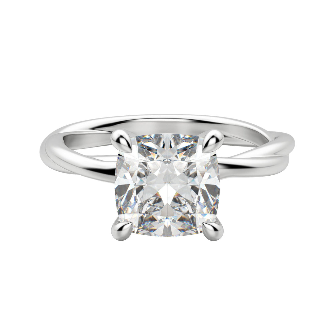 AYLA CUSHION CUT MOISSANITE ENGAGEMENT RING