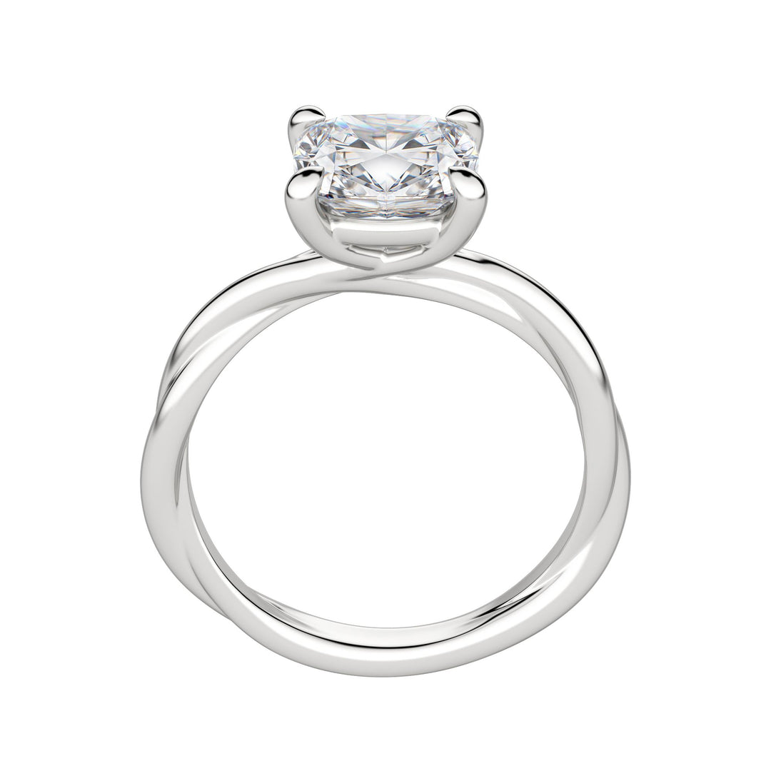 AYLA CUSHION CUT MOISSANITE ENGAGEMENT RING