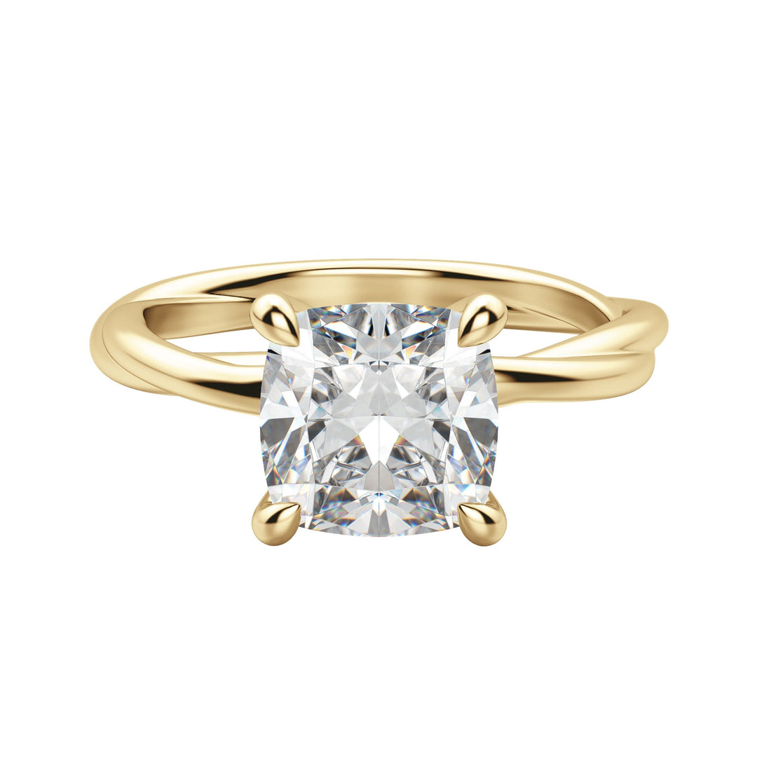 AYLA CUSHION CUT MOISSANITE ENGAGEMENT RING