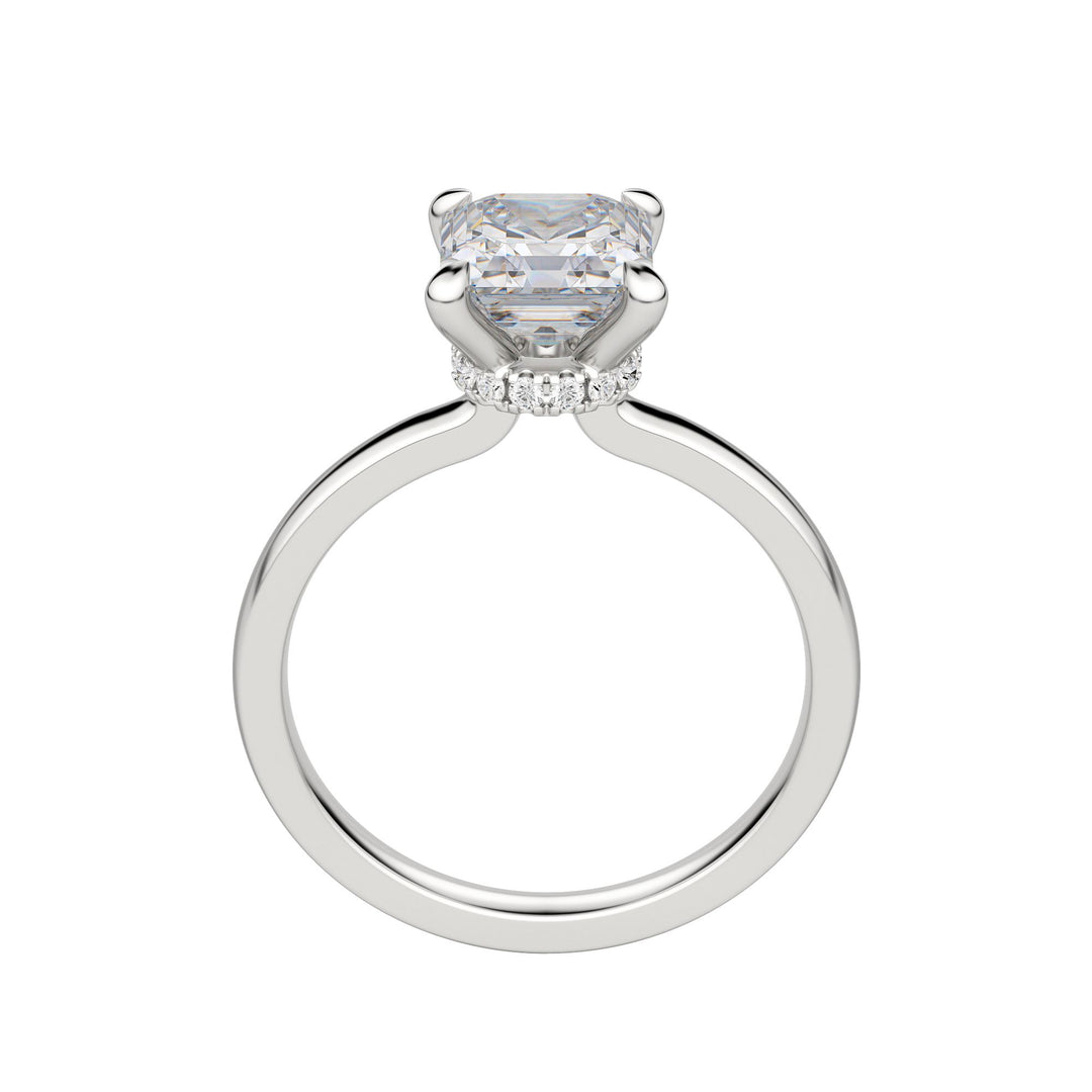 AMLA CLASSIC ASSCHER CUT MOISSANITE ENGAGEMENT RING