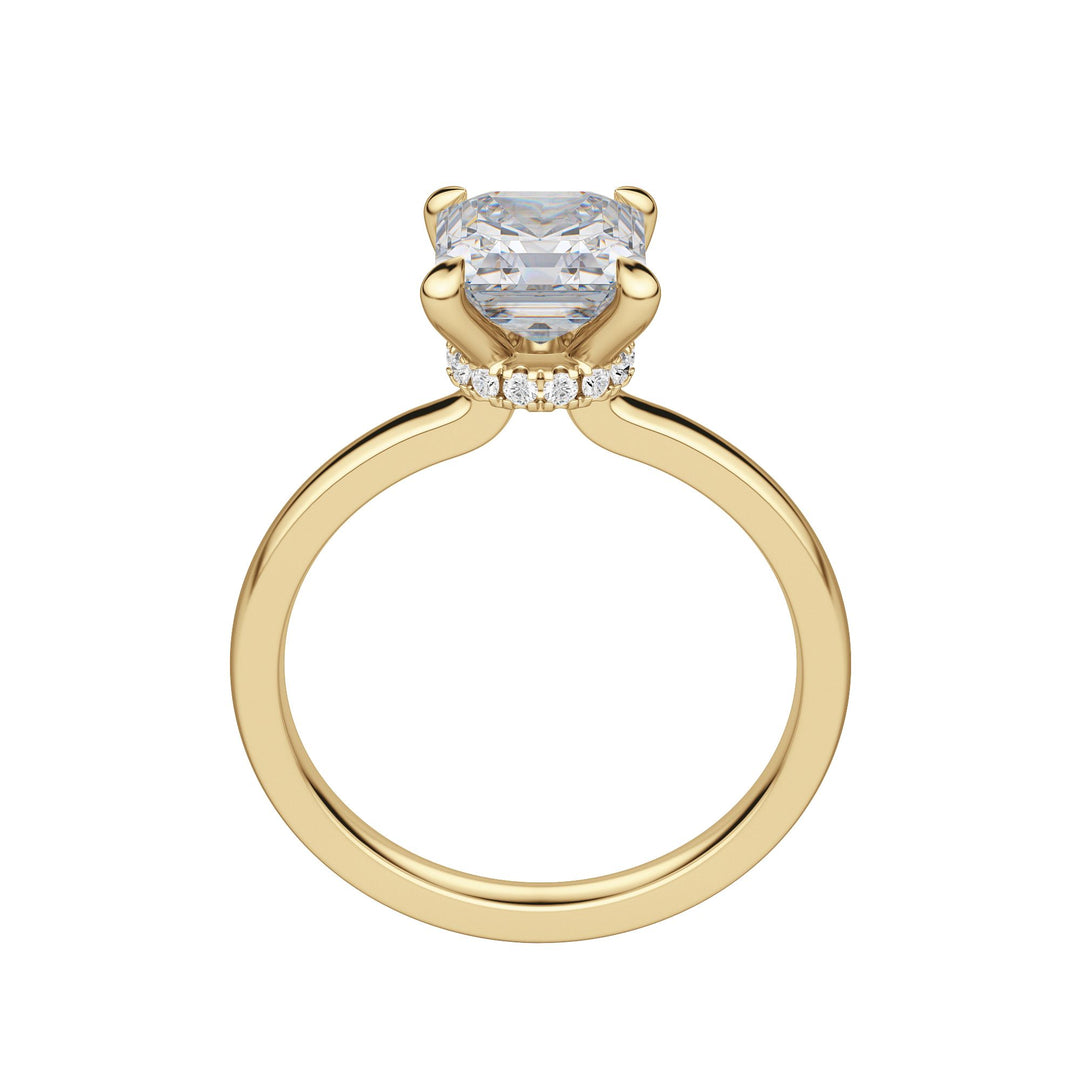 AMLA CLASSIC ASSCHER CUT MOISSANITE ENGAGEMENT RING