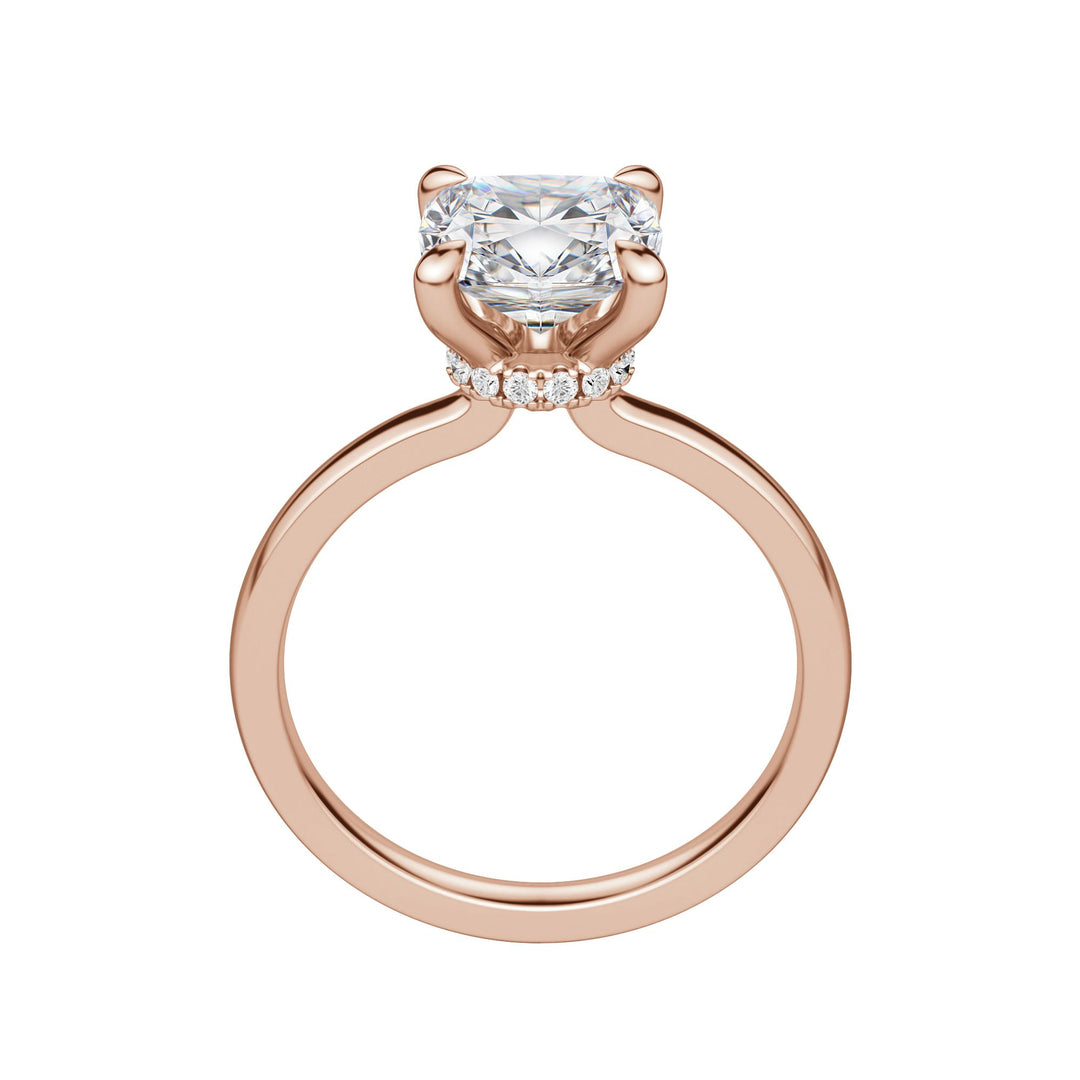 AMLA CLASSIC CUSHION CUT MOISSANITE ENGAGEMENT RING