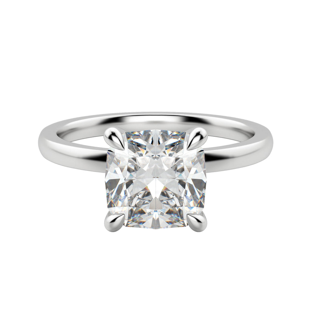 AMLA CLASSIC CUSHION CUT MOISSANITE ENGAGEMENT RING