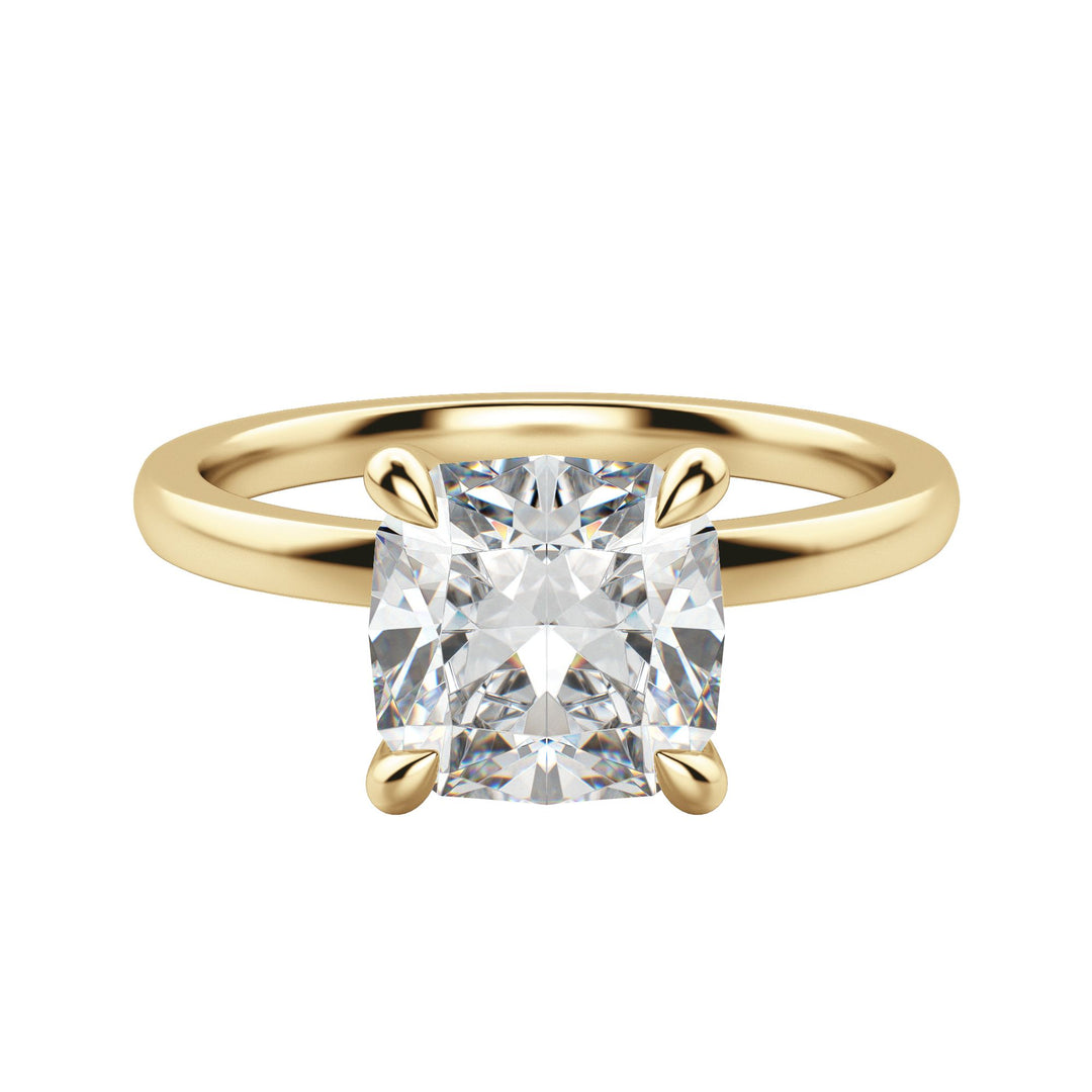 AMLA CLASSIC CUSHION CUT MOISSANITE ENGAGEMENT RING