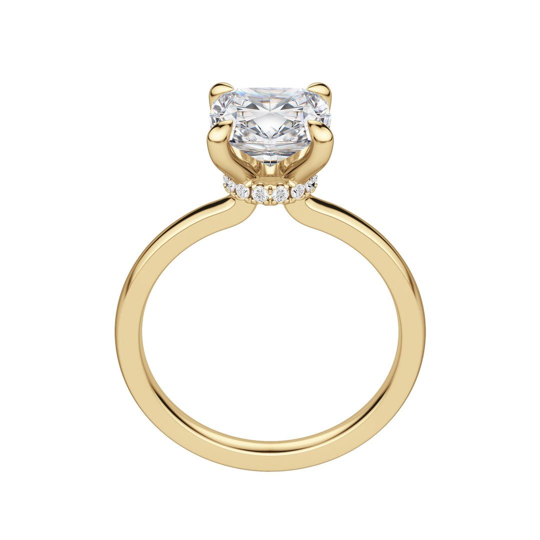 AMLA CLASSIC CUSHION CUT MOISSANITE ENGAGEMENT RING