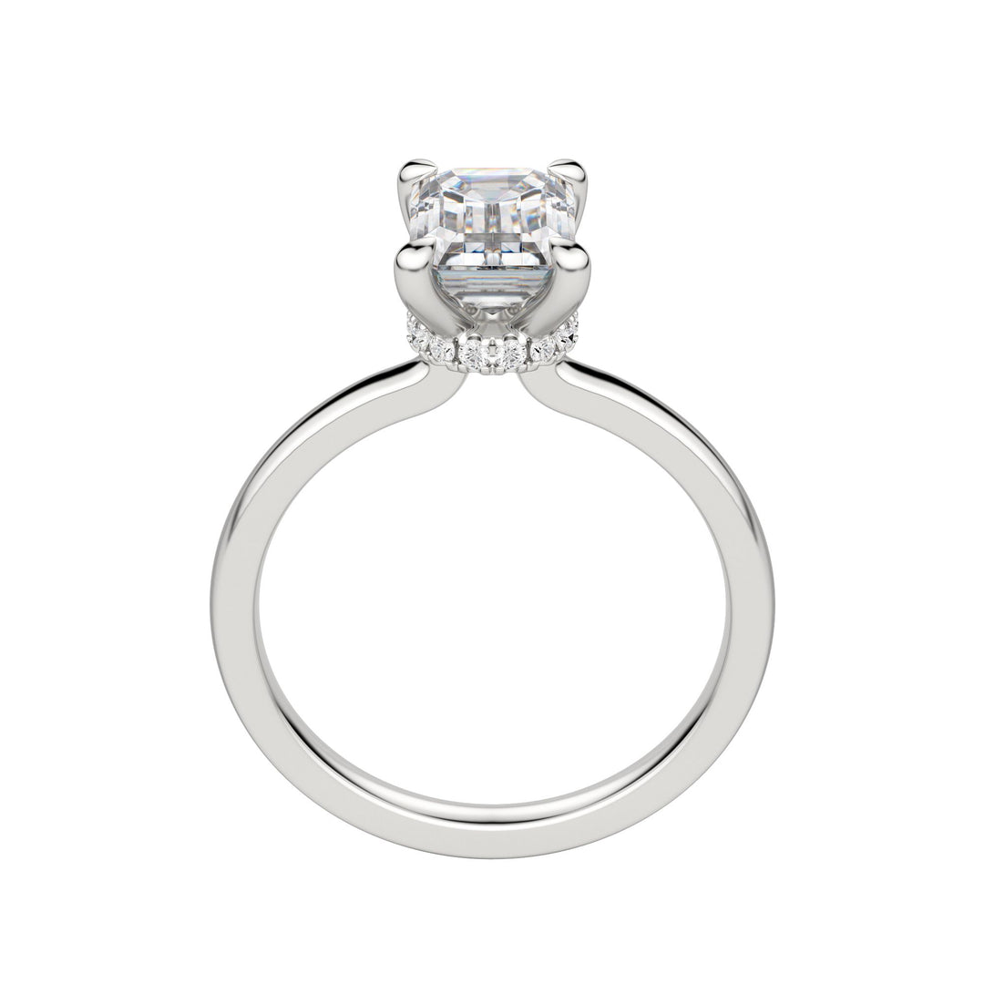 AMLA CLASSIC EMERALD CUT MOISSANITE ENGAGEMENT RING