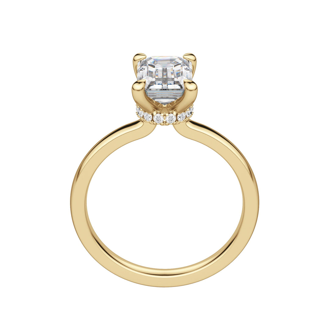 AMLA CLASSIC EMERALD CUT MOISSANITE ENGAGEMENT RING