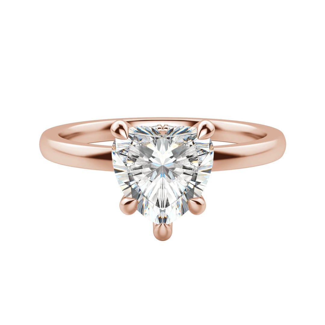 AMLA CLASSIC HEART CUT MOISSANITE ENGAGEMENT RING