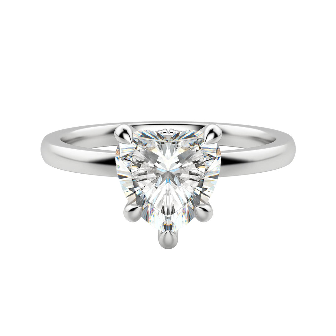 AMLA CLASSIC HEART CUT MOISSANITE ENGAGEMENT RING