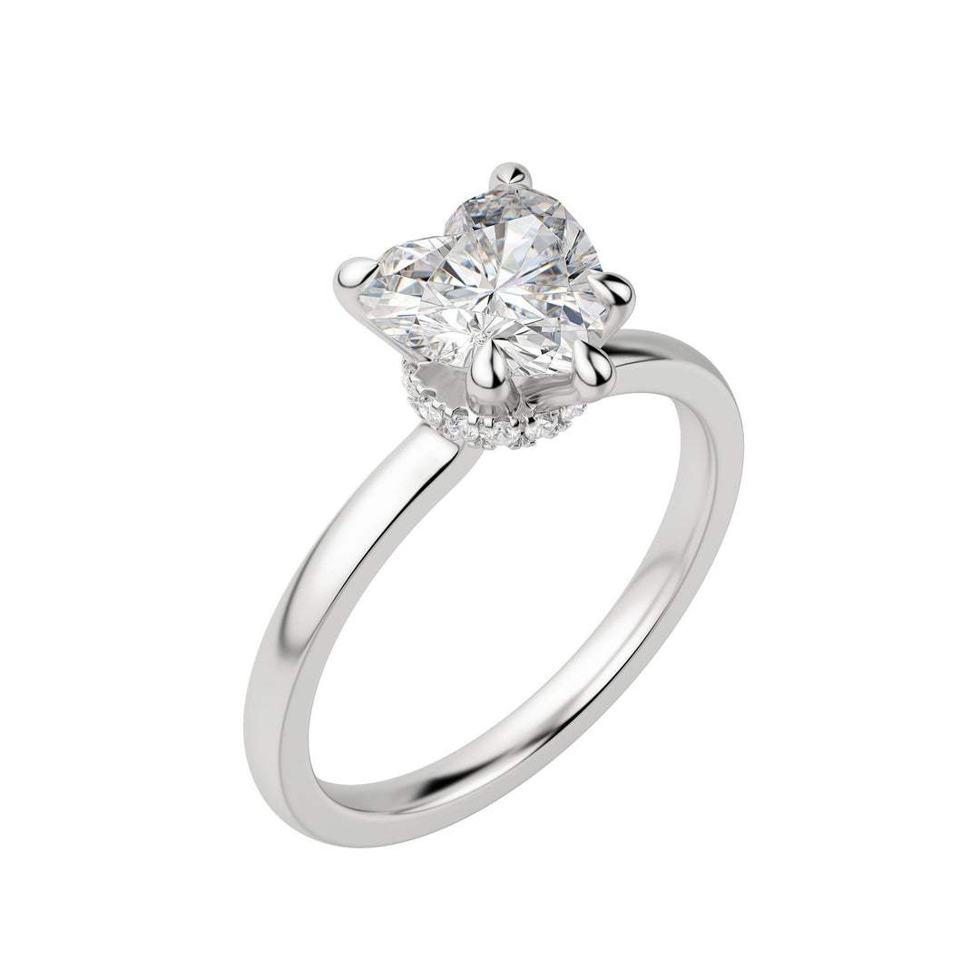 AMLA CLASSIC HEART CUT MOISSANITE ENGAGEMENT RING