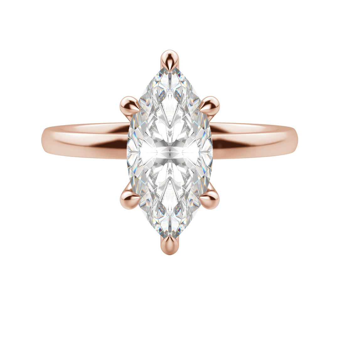 AMLA CLASSIC MARQUISE CUT MOISSANITE ENGAGEMENT RING