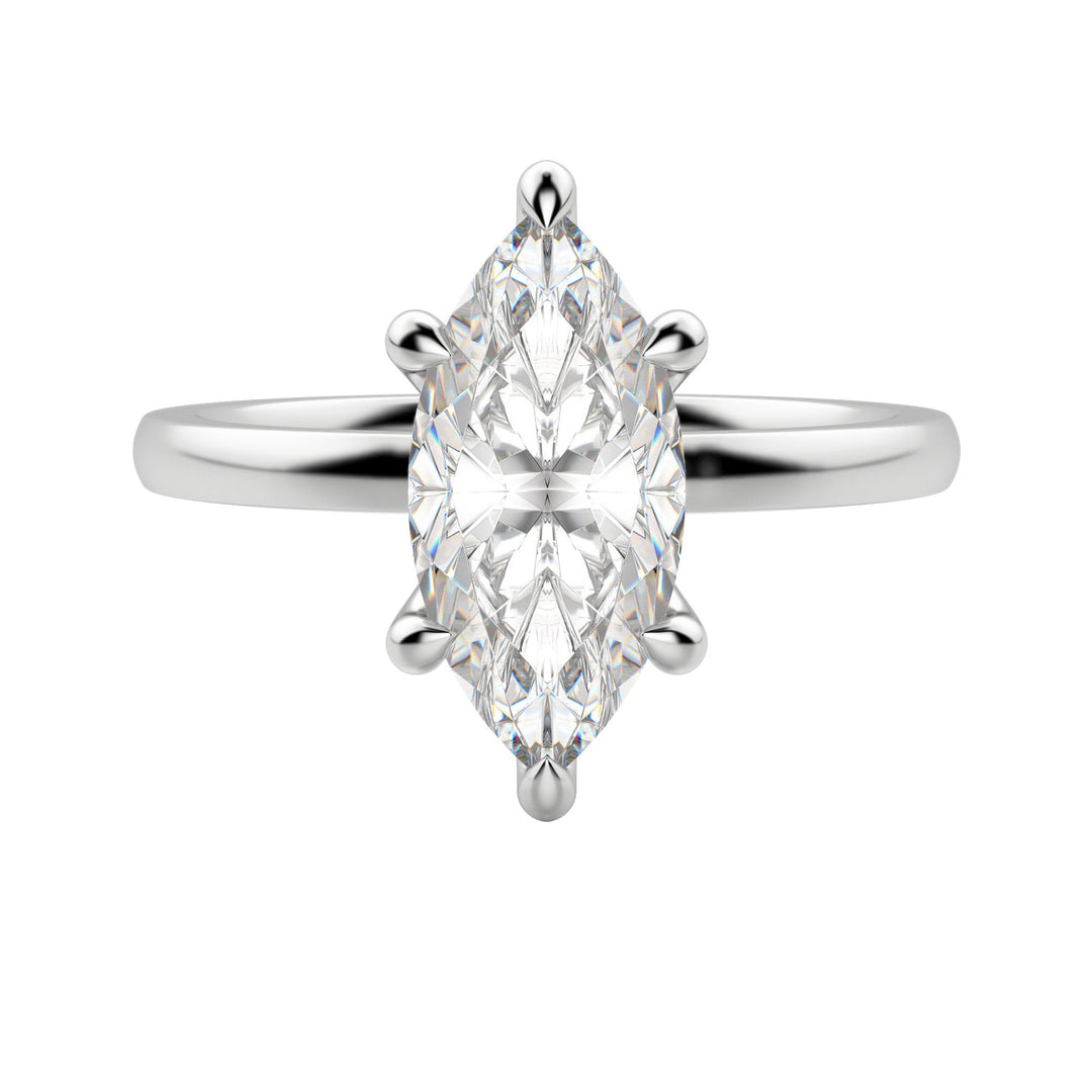 AMLA CLASSIC MARQUISE CUT MOISSANITE ENGAGEMENT RING