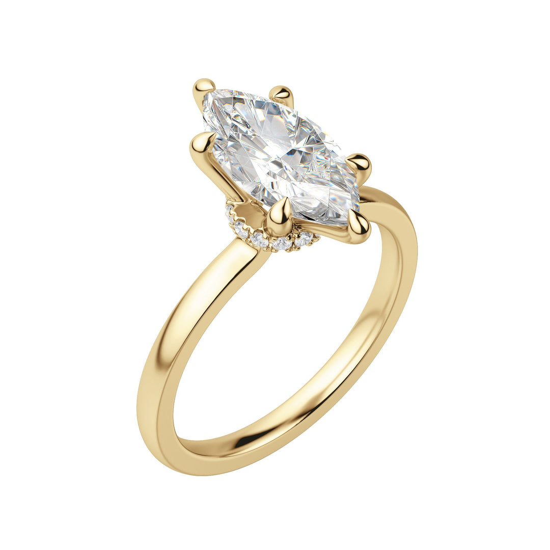 AMLA CLASSIC MARQUISE CUT MOISSANITE ENGAGEMENT RING