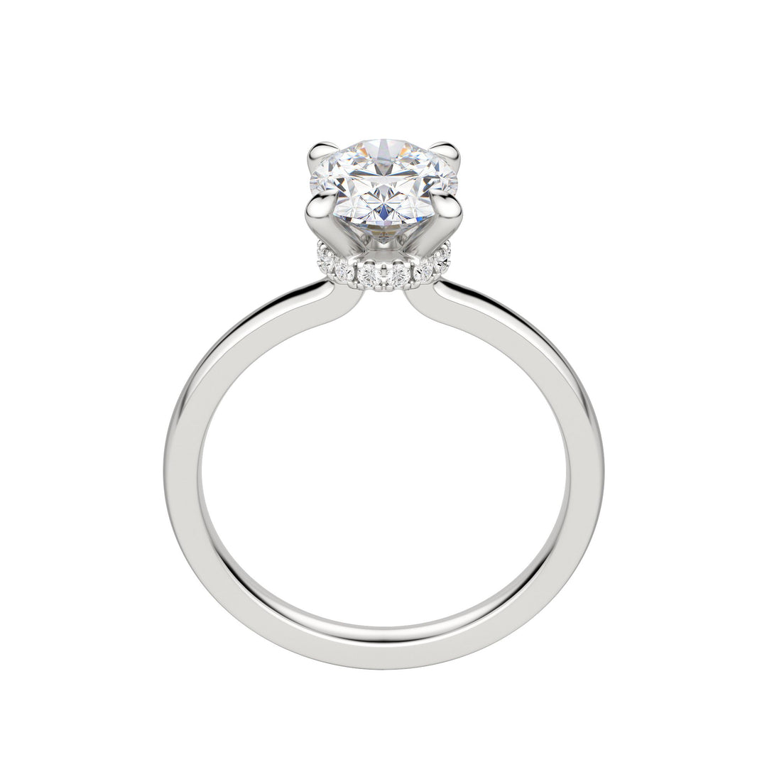 AMLA CLASSIC OVAL CUT MOISSANITE ENGAGEMENT RING