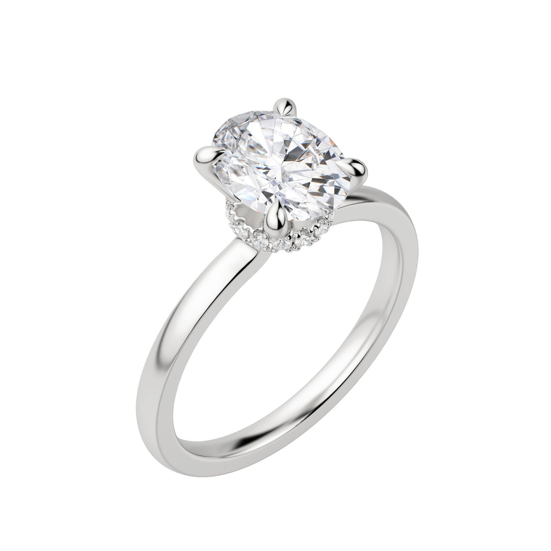 AMLA CLASSIC OVAL CUT MOISSANITE ENGAGEMENT RING