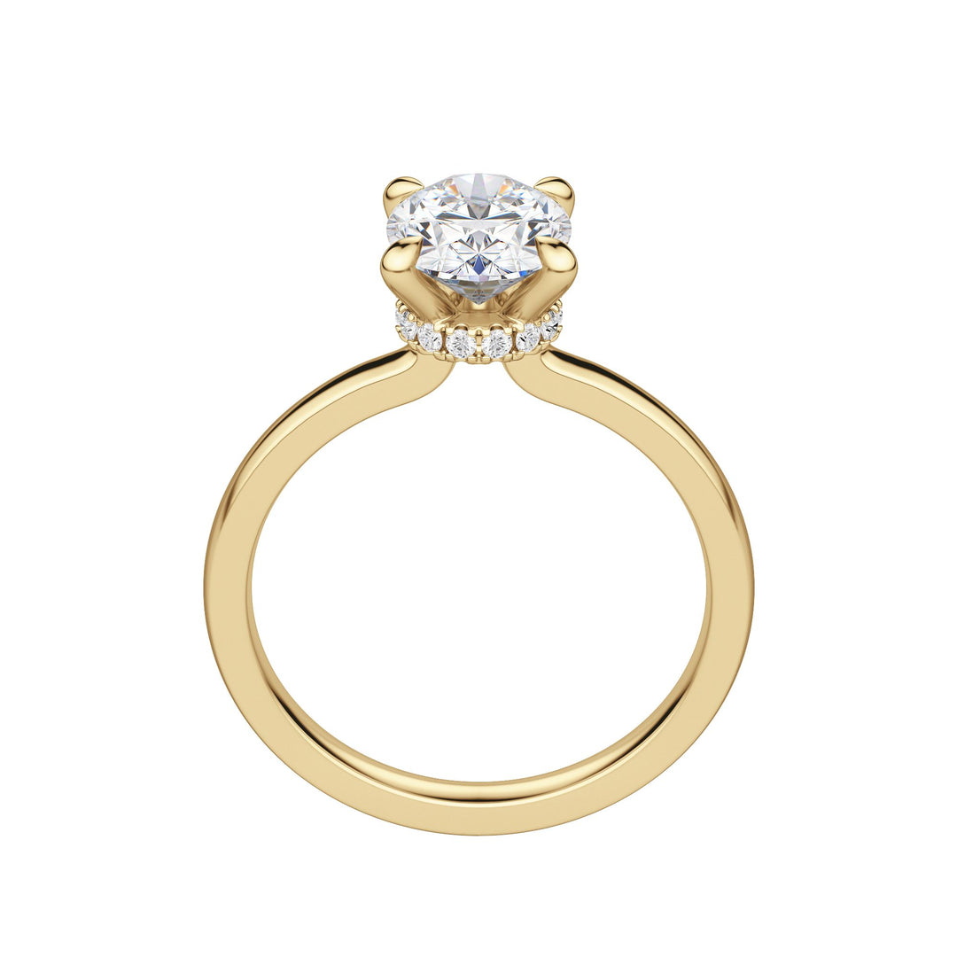 AMLA CLASSIC OVAL CUT MOISSANITE ENGAGEMENT RING