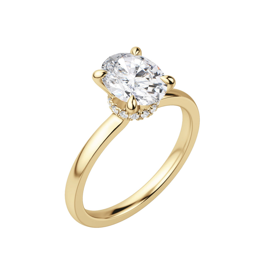 AMLA CLASSIC OVAL CUT MOISSANITE ENGAGEMENT RING