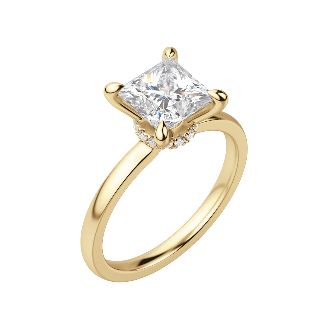 AMLA CLASSIC PRINCESS CUT MOISSANITE ENGAGEMENT RING