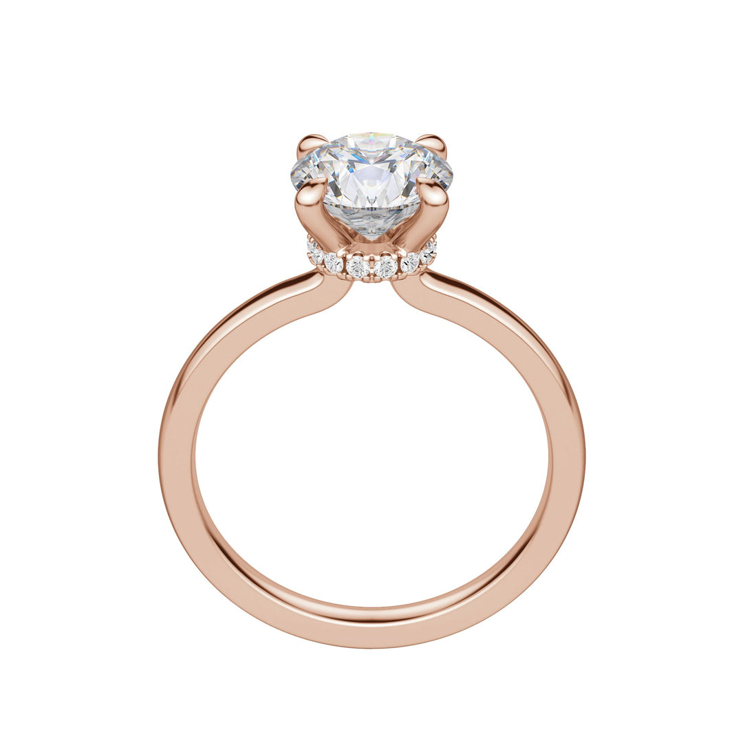 AMLA CLASSIC ROUND CUT MOISSANITE ENGAGEMENT RING