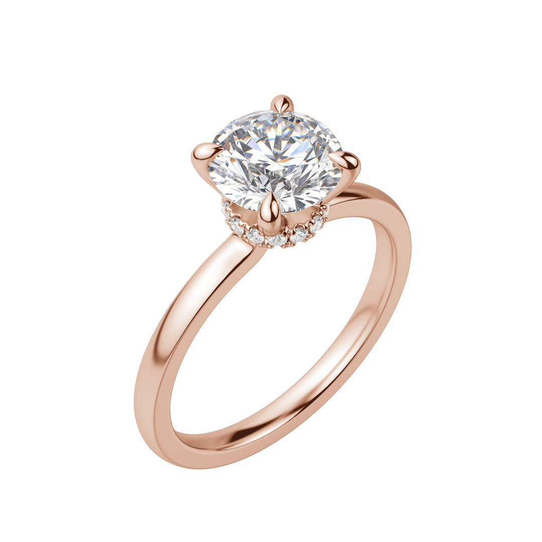 AMLA CLASSIC ROUND CUT MOISSANITE ENGAGEMENT RING