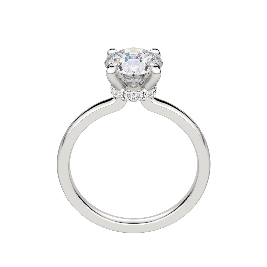 AMLA CLASSIC ROUND CUT MOISSANITE ENGAGEMENT RING