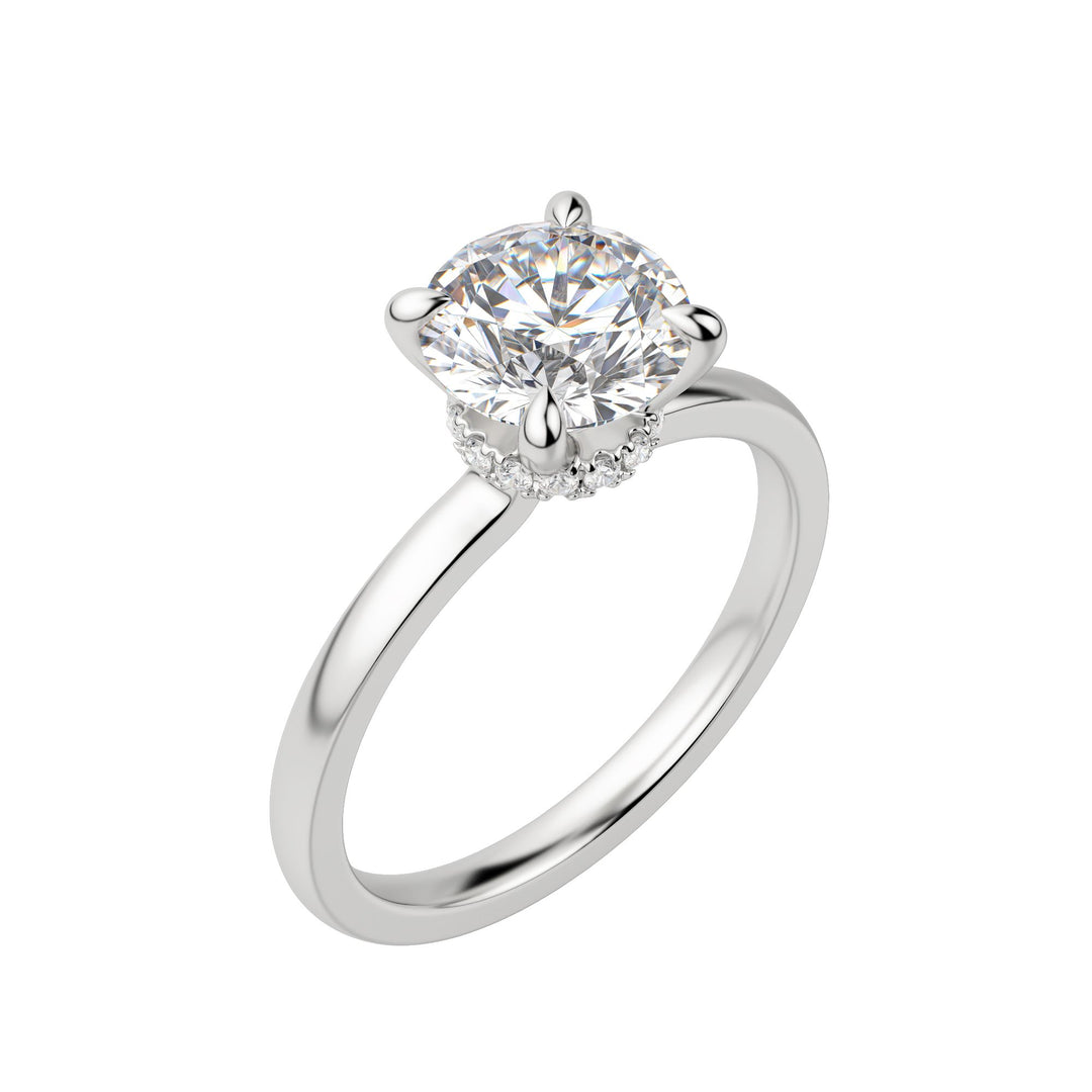 AMLA CLASSIC ROUND CUT MOISSANITE ENGAGEMENT RING