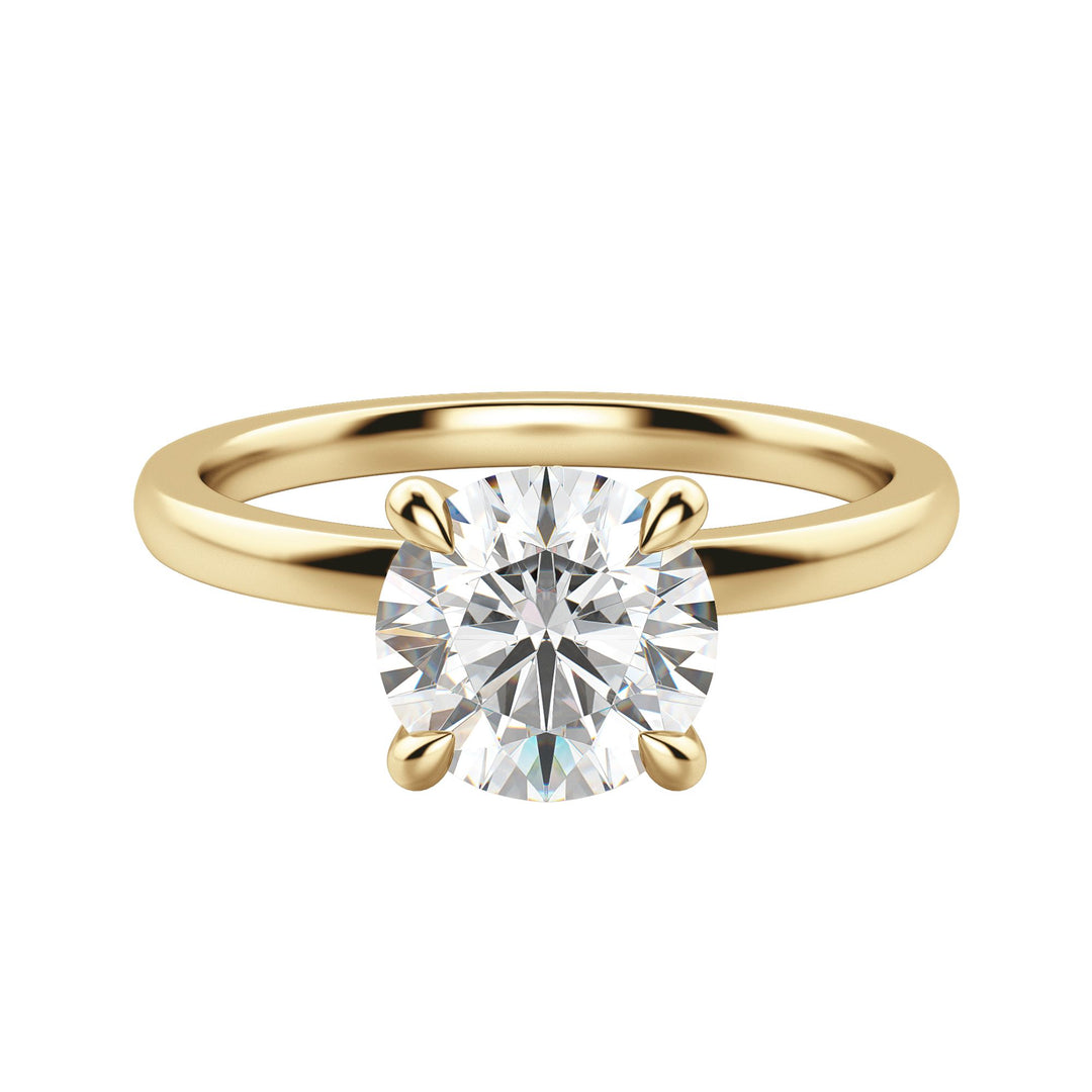 AMLA CLASSIC ROUND CUT MOISSANITE ENGAGEMENT RING