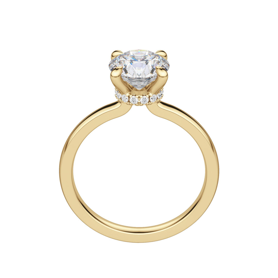 AMLA CLASSIC ROUND CUT MOISSANITE ENGAGEMENT RING