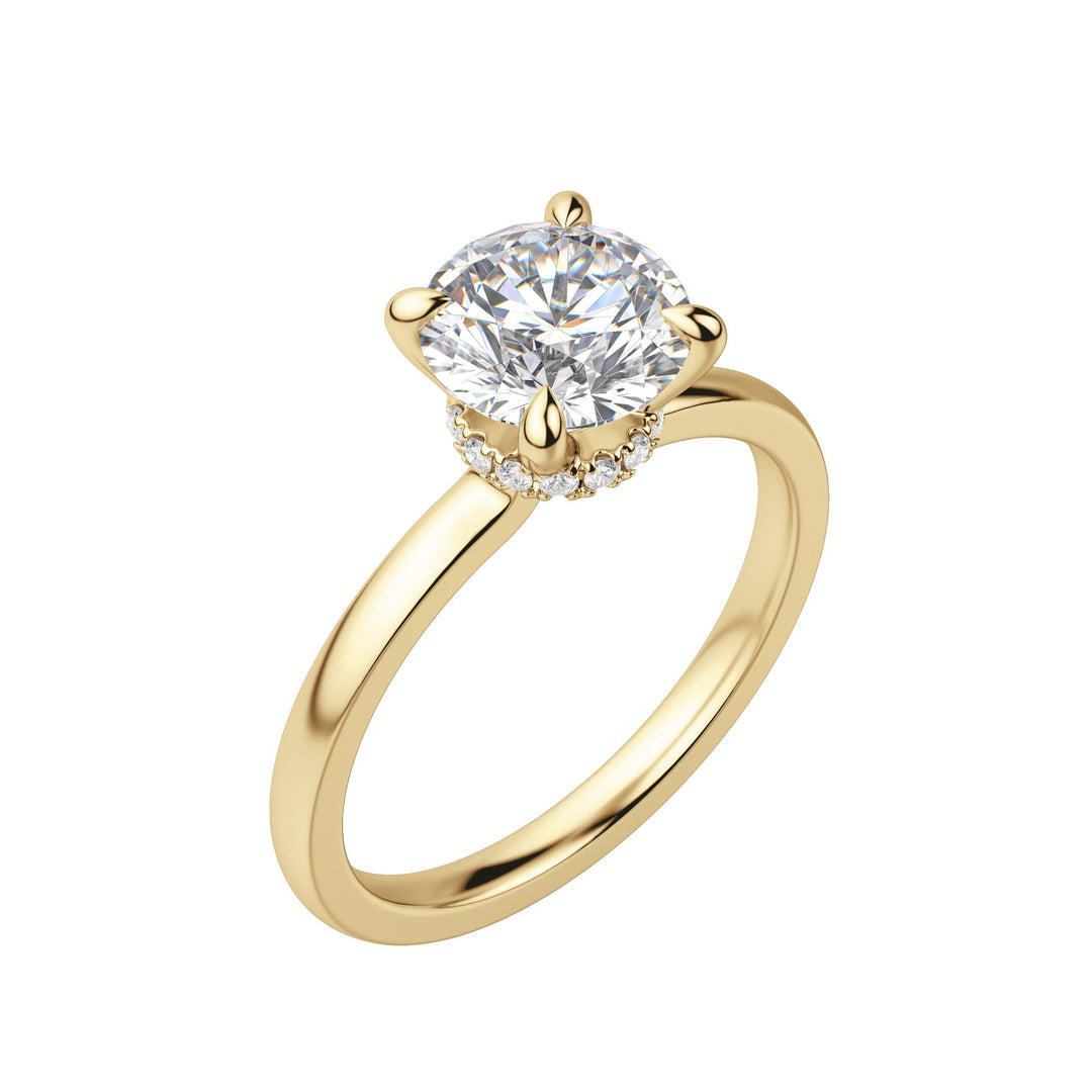 AMLA CLASSIC ROUND CUT MOISSANITE ENGAGEMENT RING