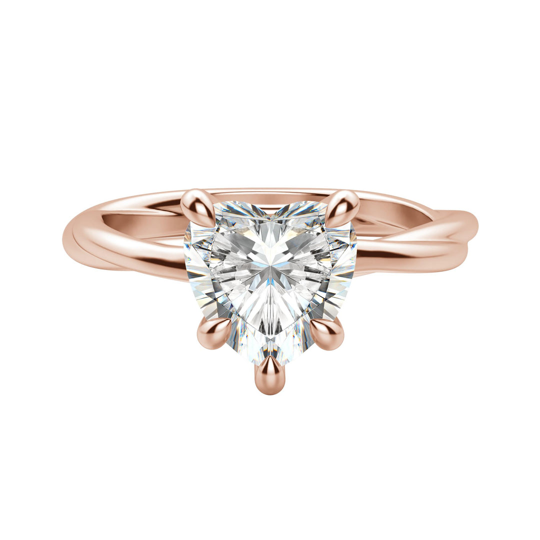 AYLA HEART CUT MOISSANITE ENGAGEMENT RING