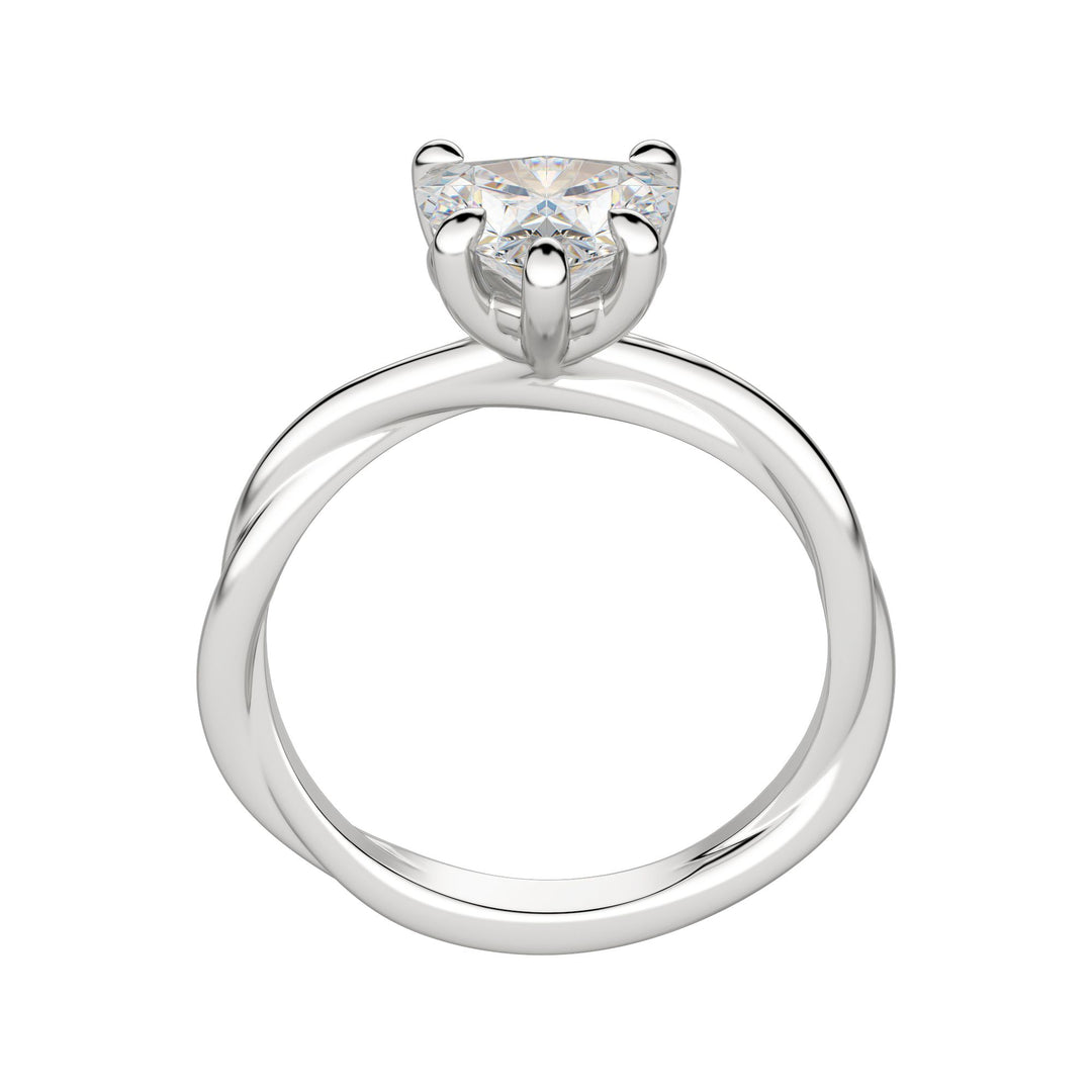 AYLA HEART CUT MOISSANITE ENGAGEMENT RING