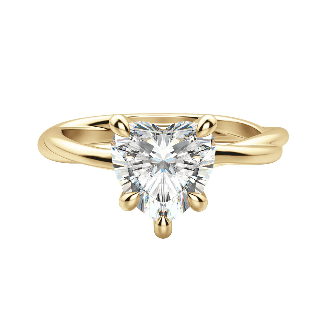 AYLA HEART CUT MOISSANITE ENGAGEMENT RING