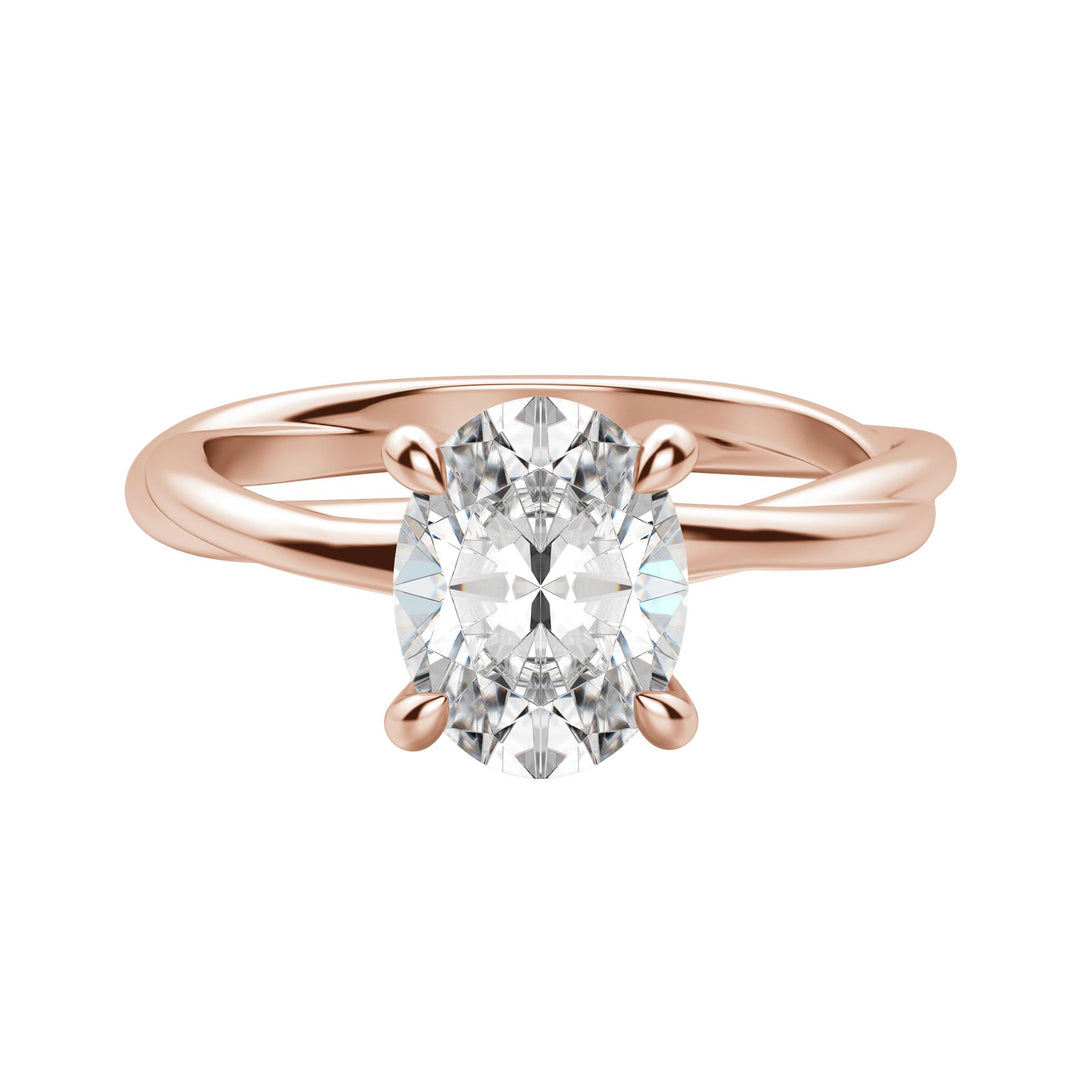 AYLA OVAL CUT MOISSANITE ENGAGEMENT RING