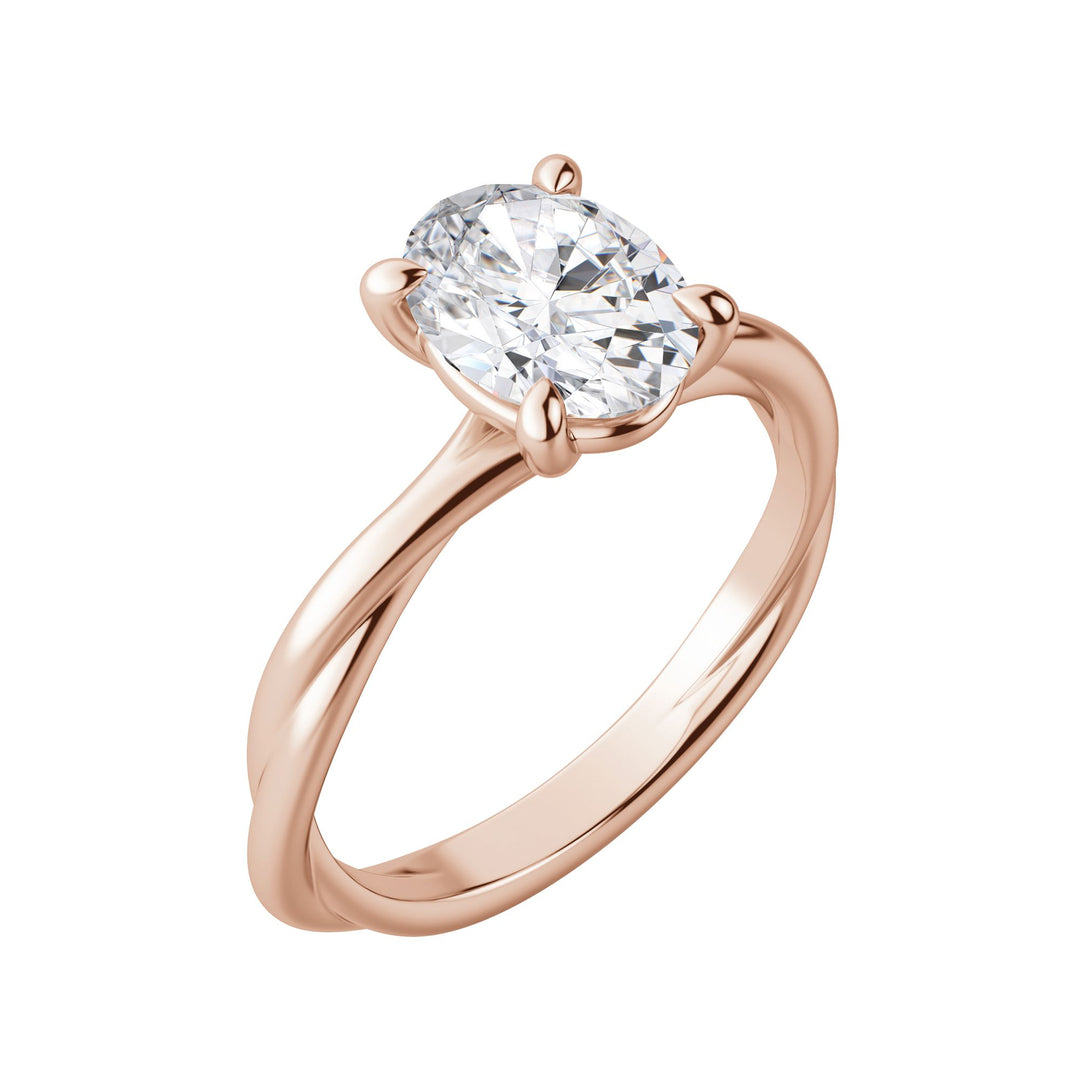 AYLA OVAL CUT MOISSANITE ENGAGEMENT RING