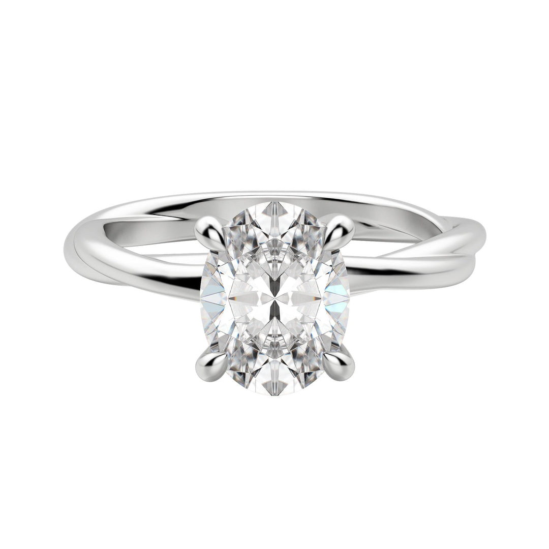 AYLA OVAL CUT MOISSANITE ENGAGEMENT RING