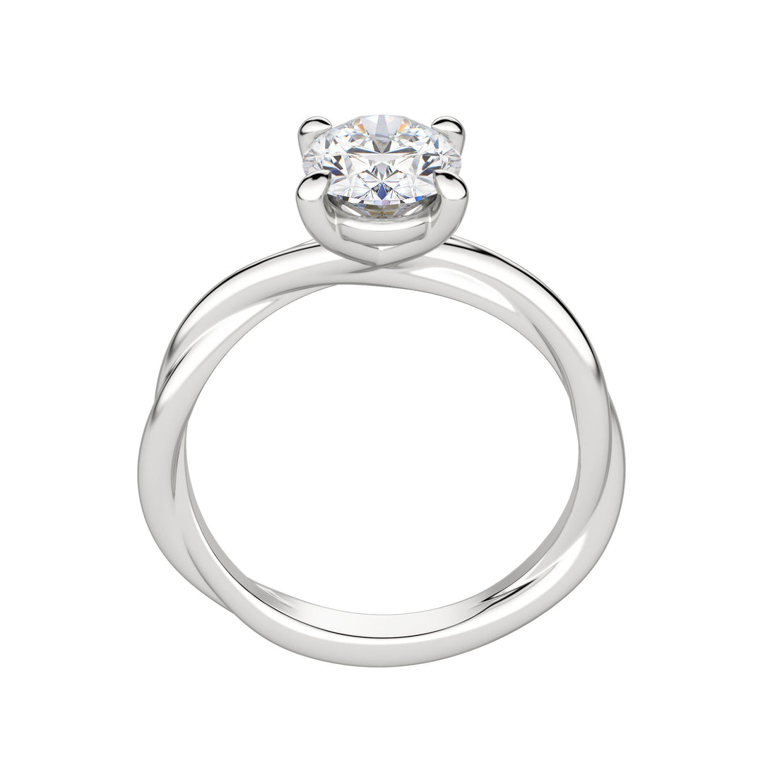 AYLA OVAL CUT MOISSANITE ENGAGEMENT RING