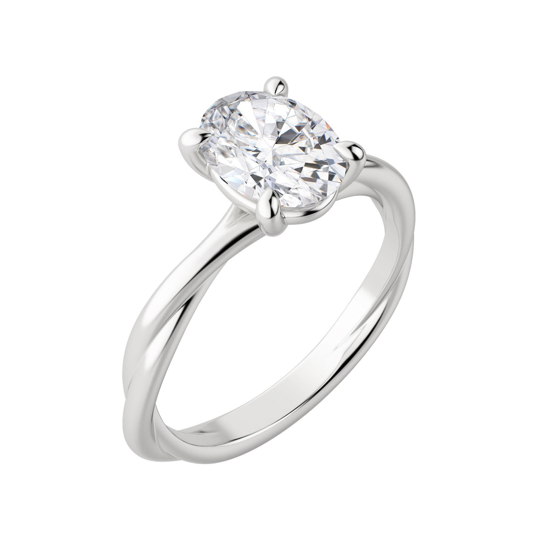 AYLA OVAL CUT MOISSANITE ENGAGEMENT RING