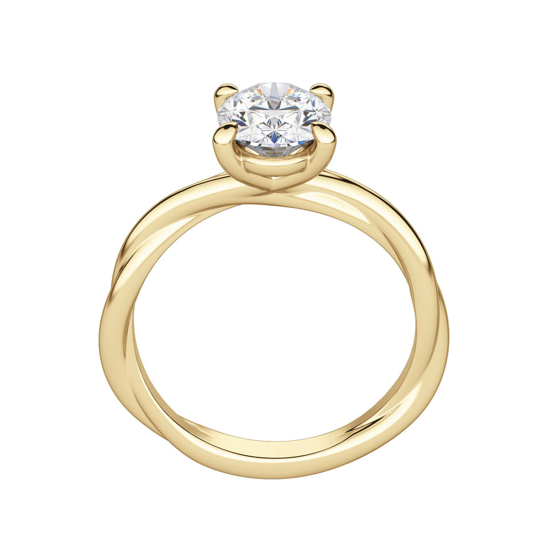 AYLA OVAL CUT MOISSANITE ENGAGEMENT RING