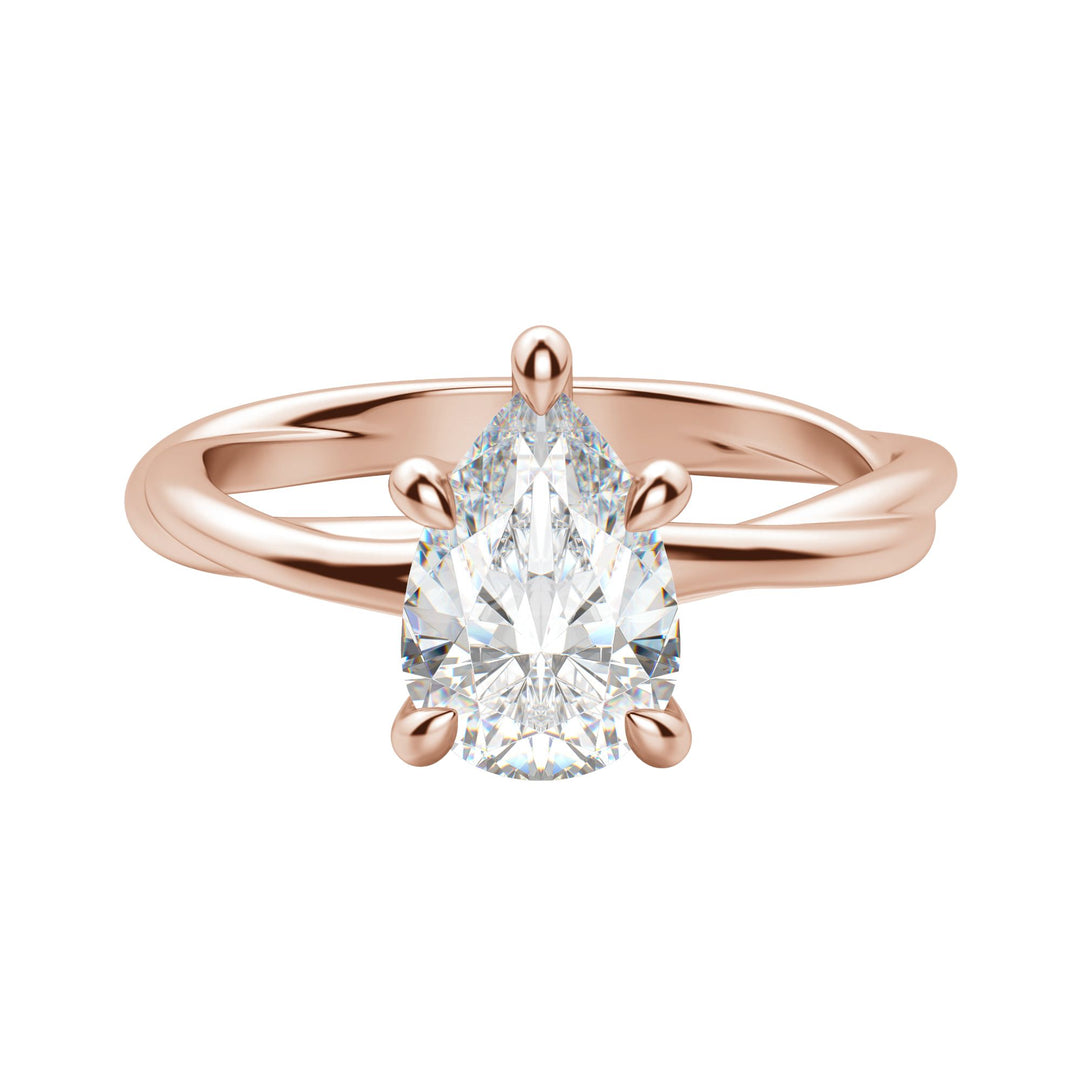 AYLA PEAR CUT MOISSANITE ENGAGEMENT RING