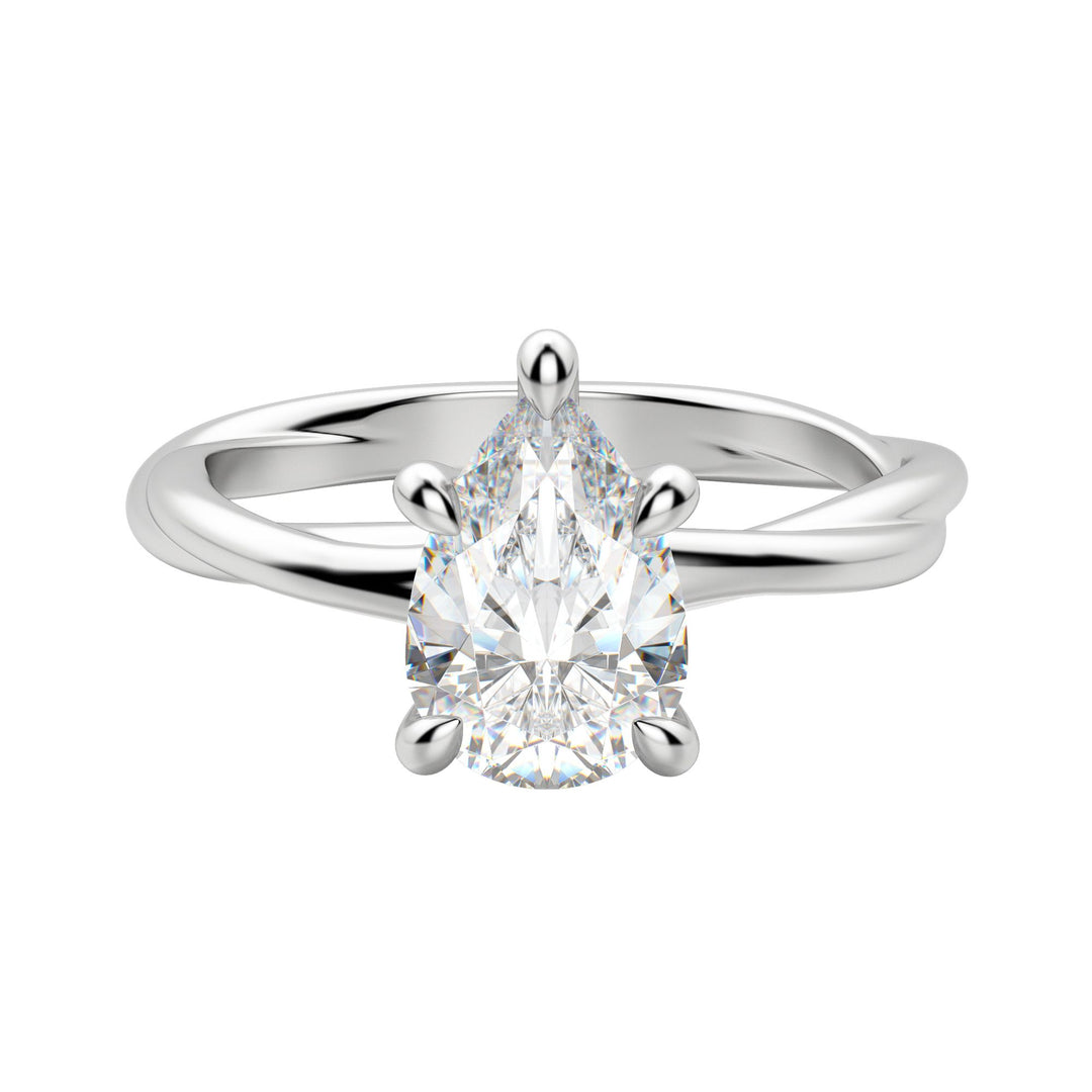 AYLA PEAR CUT MOISSANITE ENGAGEMENT RING