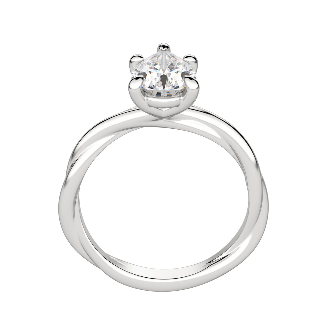 AYLA PEAR CUT MOISSANITE ENGAGEMENT RING