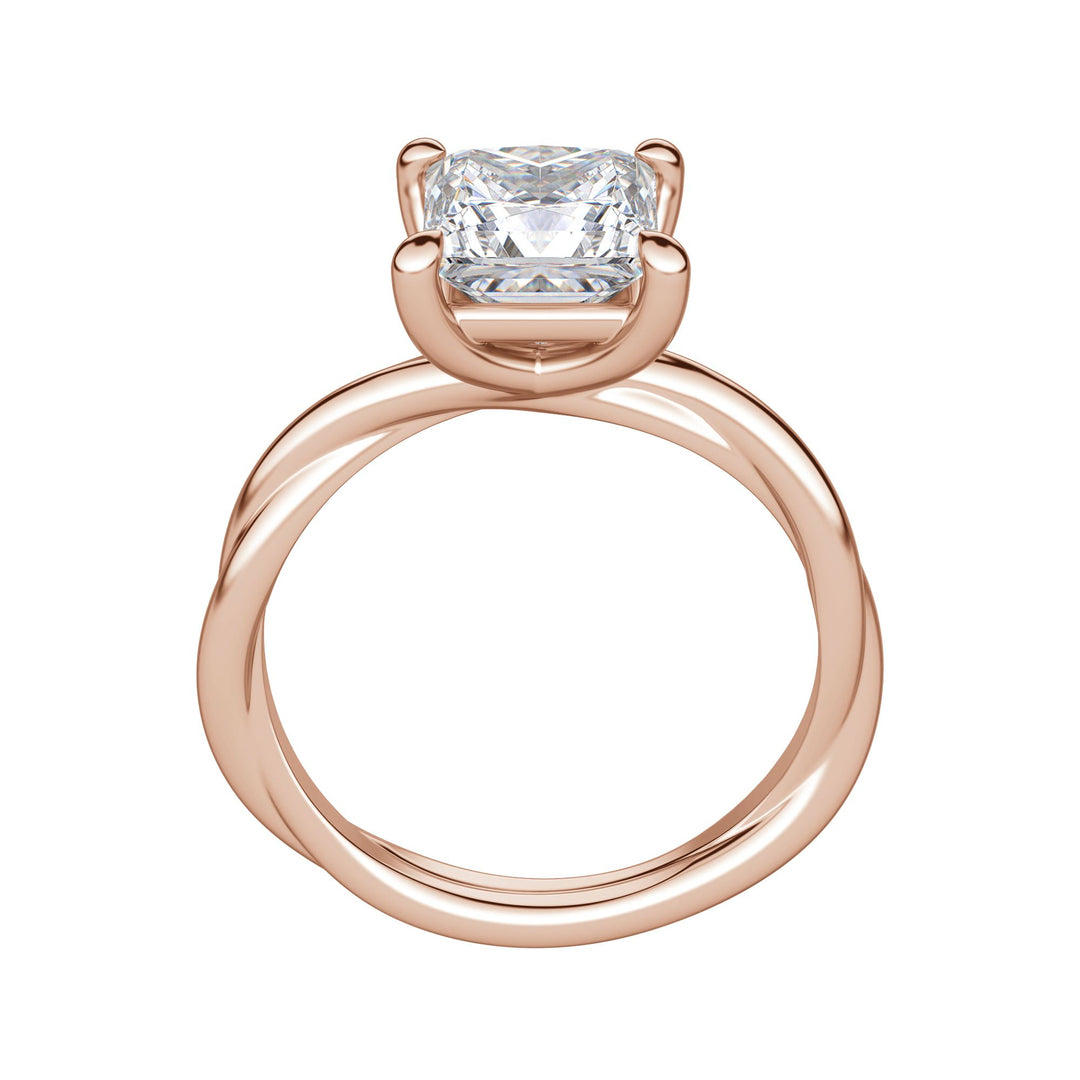 AYLA PRINCESS CUT MOISSANITE ENGAGEMENT RING