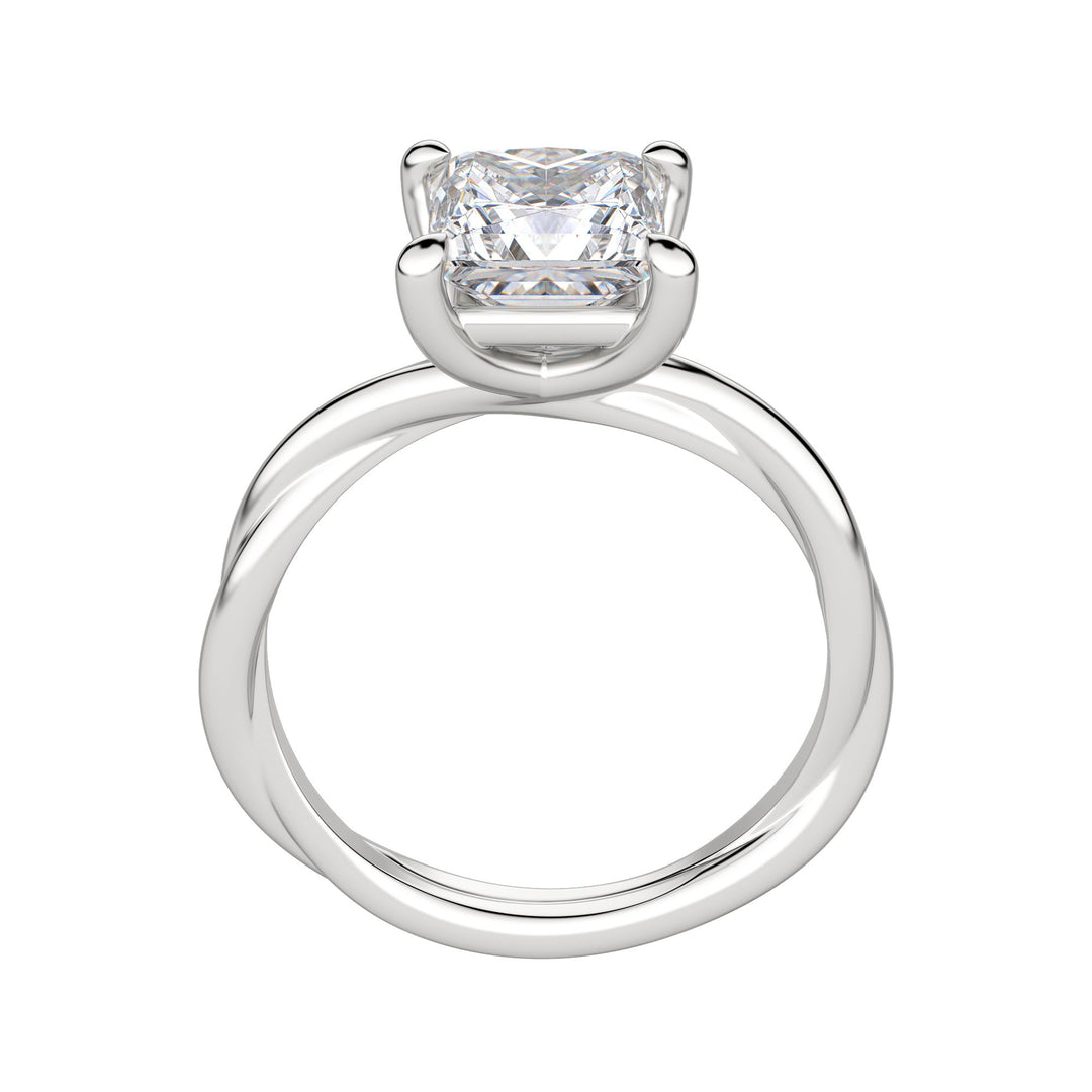 AYLA PRINCESS CUT MOISSANITE ENGAGEMENT RING