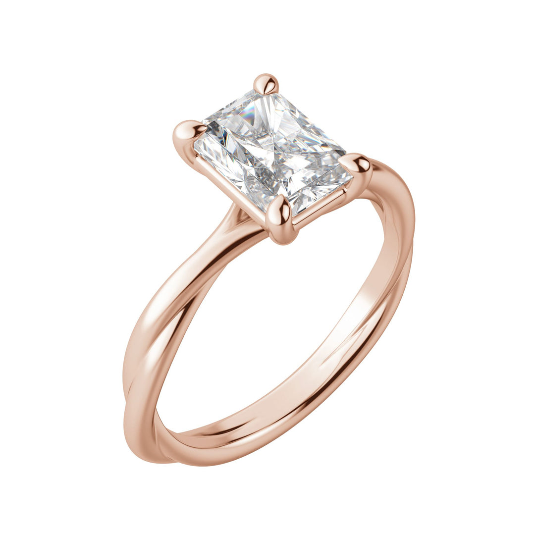 AYLA RADIANT CUT MOISSANITE ENGAGEMENT RING