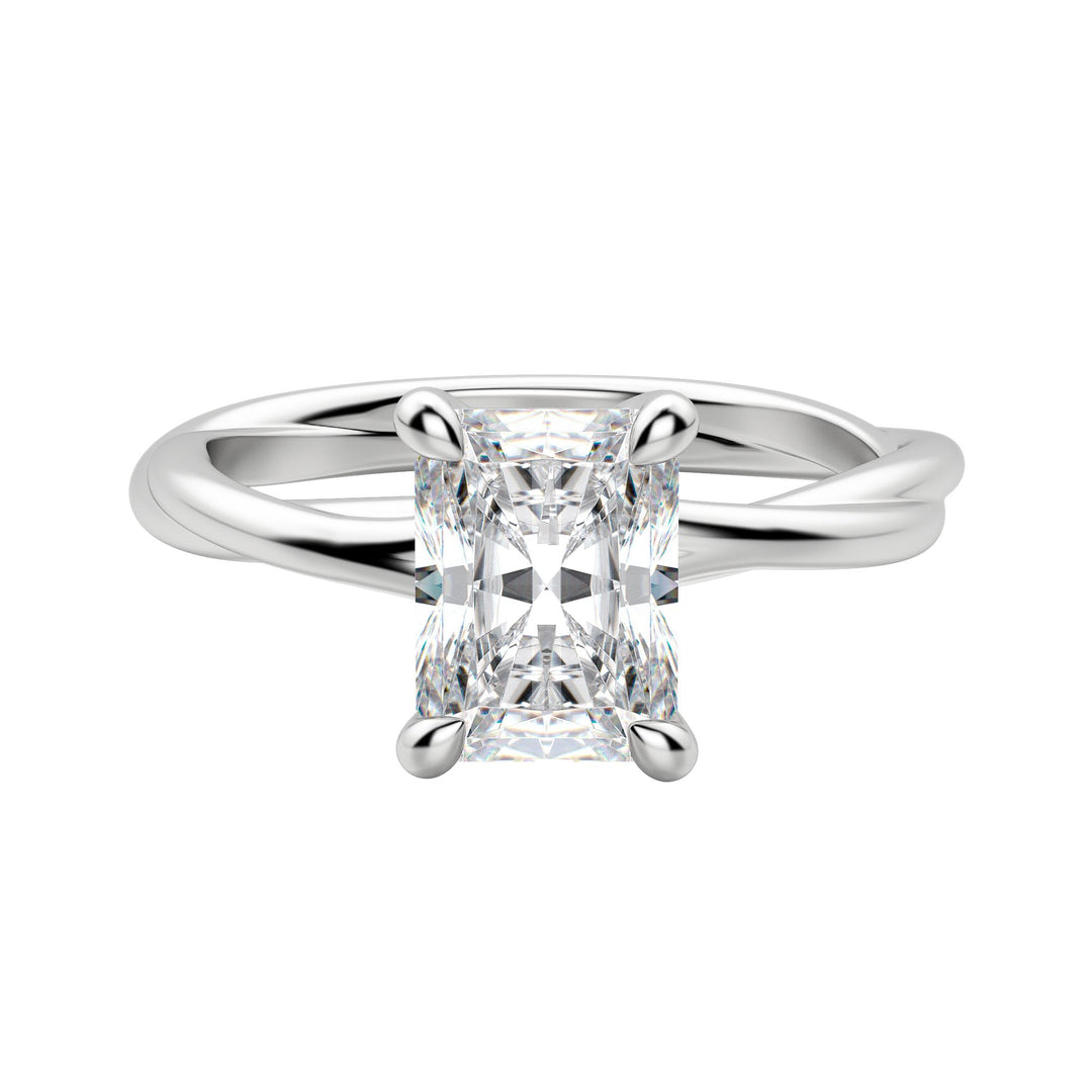 AYLA RADIANT CUT MOISSANITE ENGAGEMENT RING