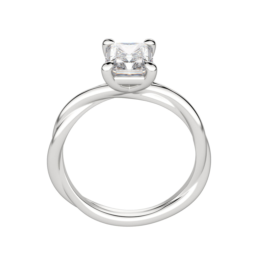 AYLA RADIANT CUT MOISSANITE ENGAGEMENT RING