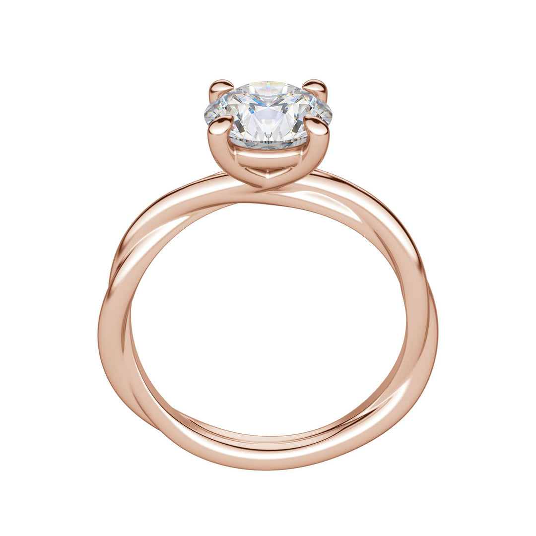 AYLA ROUND CUT MOISSANITE ENGAGEMENT RING